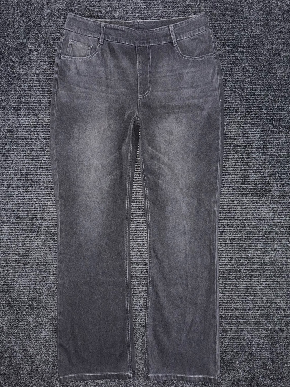 Halara Flex High Waisted Pull On Pockets Casual Bootcut Jean Sz L Iron Gate Gray